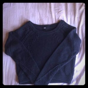 Lululemon charcoal grey, wool crop sweater
